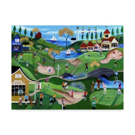 Cheryl Bartley 'Fairway Golf Resort' Canvas Art,35x47